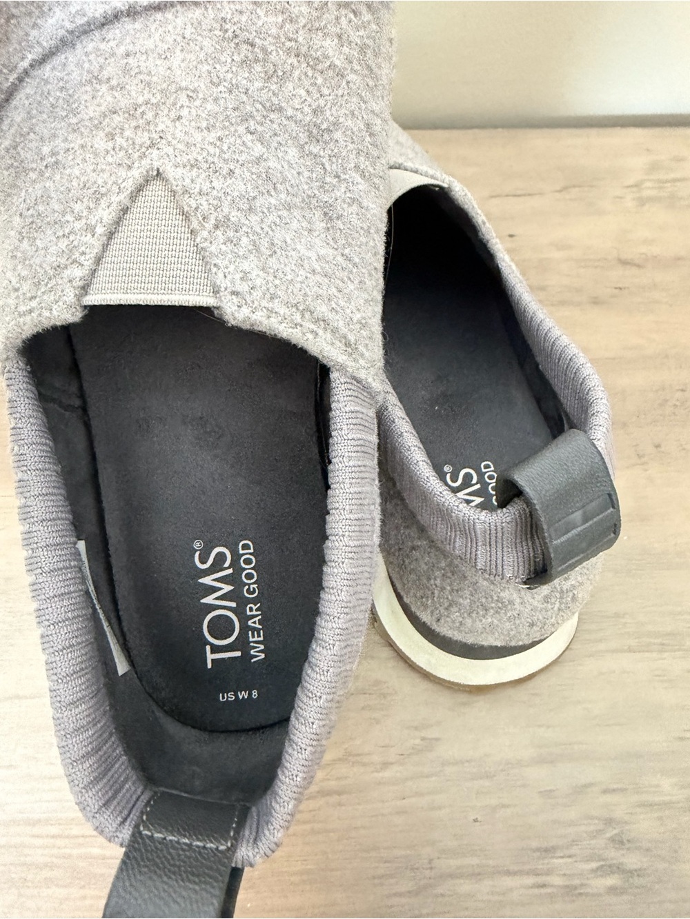 Tom’s Alpargata Resident 2.0 Forged Iron Felt Slip On Women’s Size 8 - Picture 5 of 8